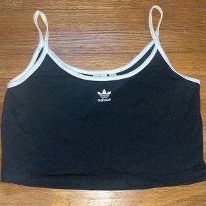 adidas black crop top